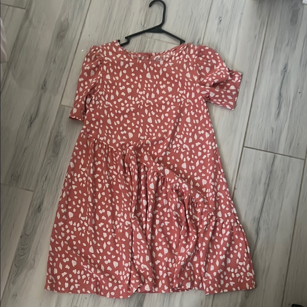 Wonder Nation Pink and White Tiered Sundress